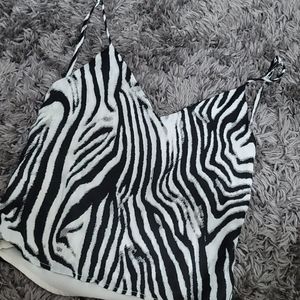 Zebra Cami Top